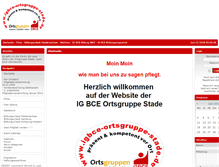 Tablet Screenshot of igbce-ortsgruppe-stade.eu